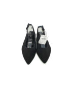 Sandale dama Bershka , material textil , negru - imagine 3