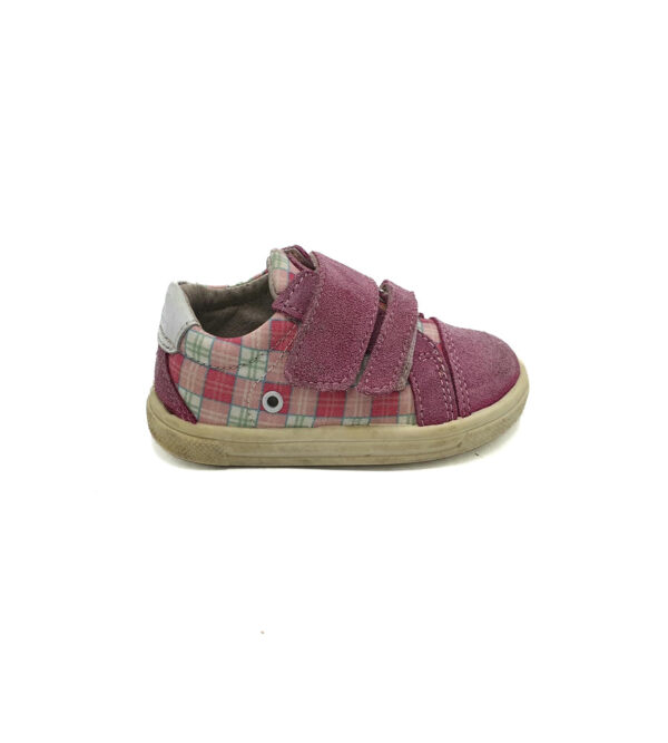 Tenisi copii 21 material textil , piele intoarsa , roz - imagine 1