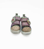 Adidasi copii Skechers 21  , material textil , albastru roz - imagine 5