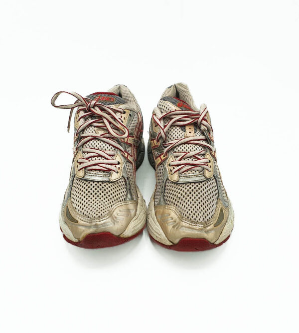 Adidasi dama Asics 39 , material textil  , alb gri - imagine 5