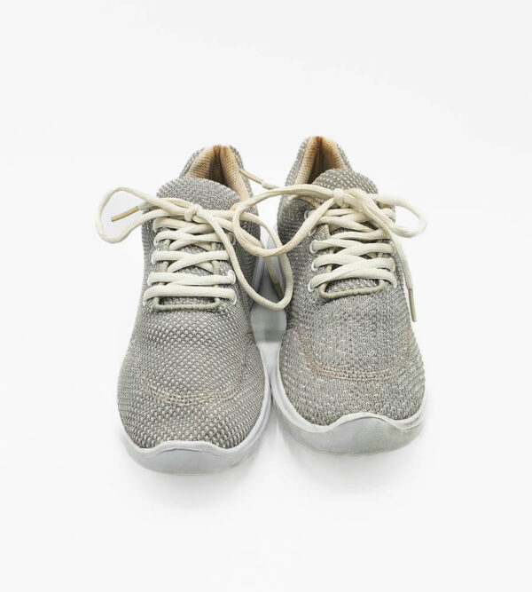 Adidasi dama 40 , material textil , alb gri - imagine 5