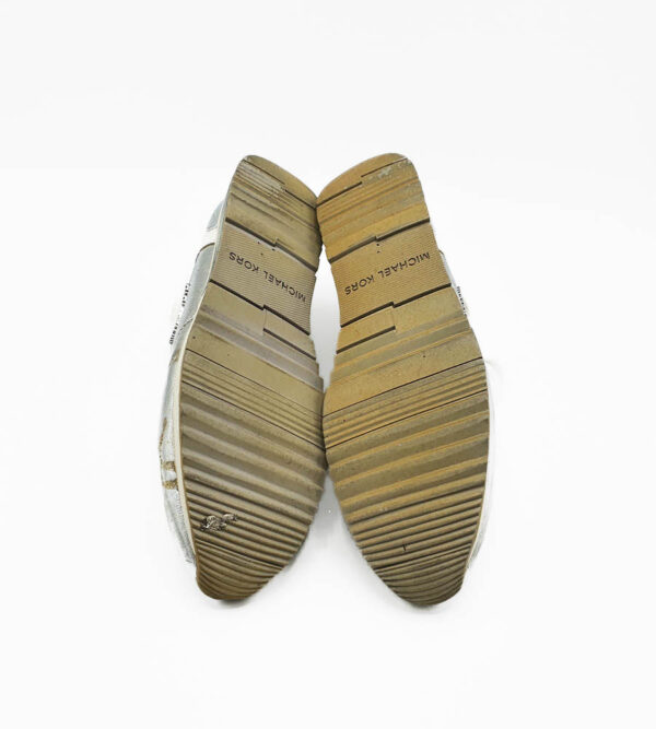 Adidasi dama Michael Kors 39 , piele , alb argintiu - imagine 3
