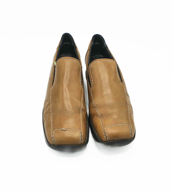 Pantofi dama Rieker 39 , piele , imitatie piele , maro negru - imagine 5
