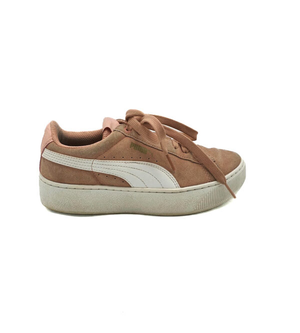 Adidasi dama Puma 38 piele intoarsa , crem - imagine 1