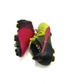 Adidasi copii Puma 38 imitatie de piele , negru galben - imagine 4