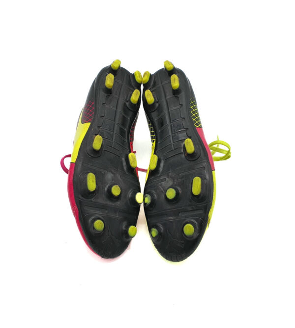 Adidasi copii Puma 38 imitatie de piele , negru galben - imagine 5
