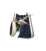 Tenisi copii 34 material textil, albastru - imagine 4