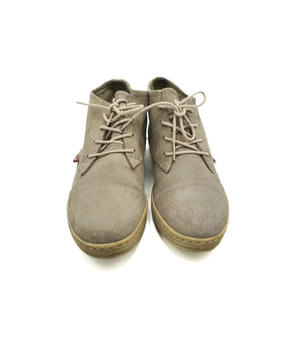 Botine dama Venice 38 piele intoarsa , gri - imagine 3