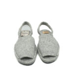 Sandale dama Oysho 36 material textil , bej - imagine 3