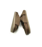 Papuci de casa Oysho material textil , piele, bej - imagine 4