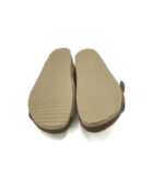 Papuci de casa Oysho material textil , piele, bej - imagine 5