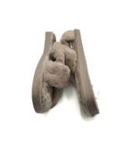 Papuci de casa Oysho  material textil , crem - imagine 4