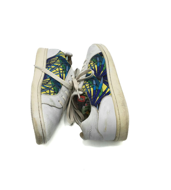 Adidasi dama Mellow Yellow 39  piele , alb abastru - imagine 4