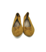 Balerini dama Jana 41 material textil , galben - imagine 3