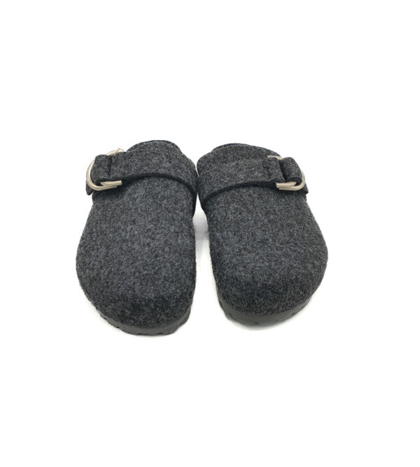 Papuci de casa Oysho  material textil , gri - imagine 3