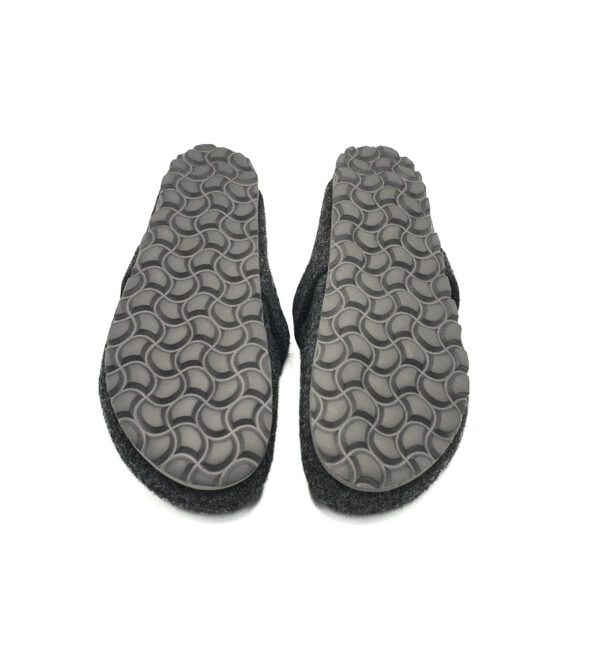 Papuci de casa Oysho  material textil , gri - imagine 5