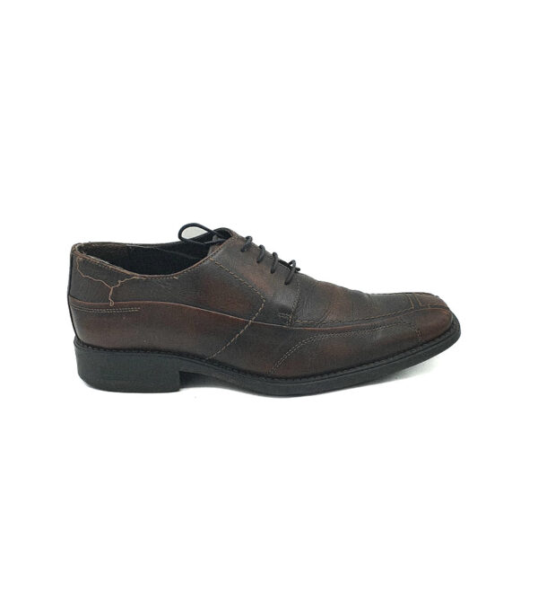 Pantofi barbati Class  Man 43 piele , maro negru - imagine 1