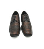Pantofi barbati Class Man 43 piele , maro negru - imagine 3