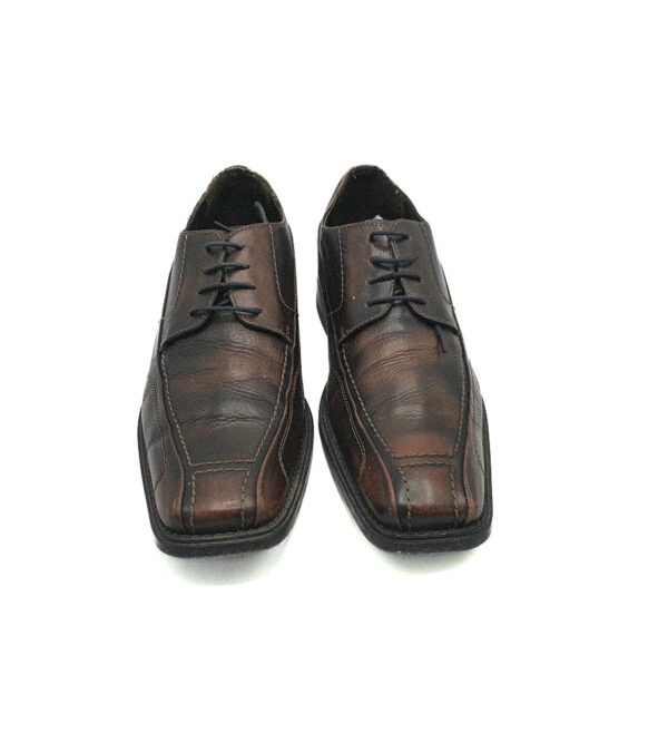 Pantofi barbati Class  Man 43 piele , maro negru - imagine 3