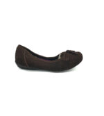 Balerini dama Soleflex 41 piele  intoarsa , maro