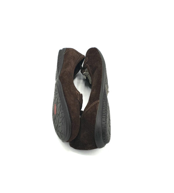 Balerini dama Soleflex 41 piele  intoarsa , maro - imagine 4