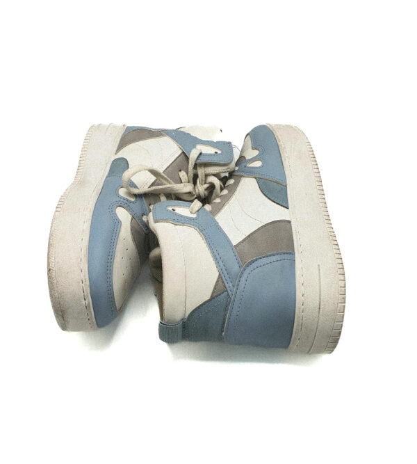 Adidasi barbati Pimkie  40 imitatie de piele , alb albastru - imagine 4