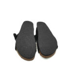 Saboti dama Pull&Bear material textil , imitatie de piele , negru - imagine 5