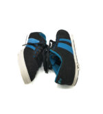 Tenisi barbati Vty 40 imitatie de piele , negru albastru - imagine 4