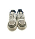 Adidasi dama 40 imitatie de piele , material textil , alb gri - imagine 3