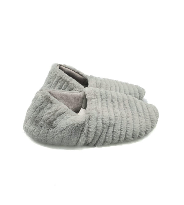 Papuci de casa Oysho  material textil , gri - imagine 1