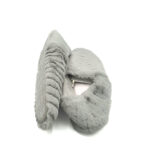 Papuci de casa Oysho material textil , gri - imagine 4