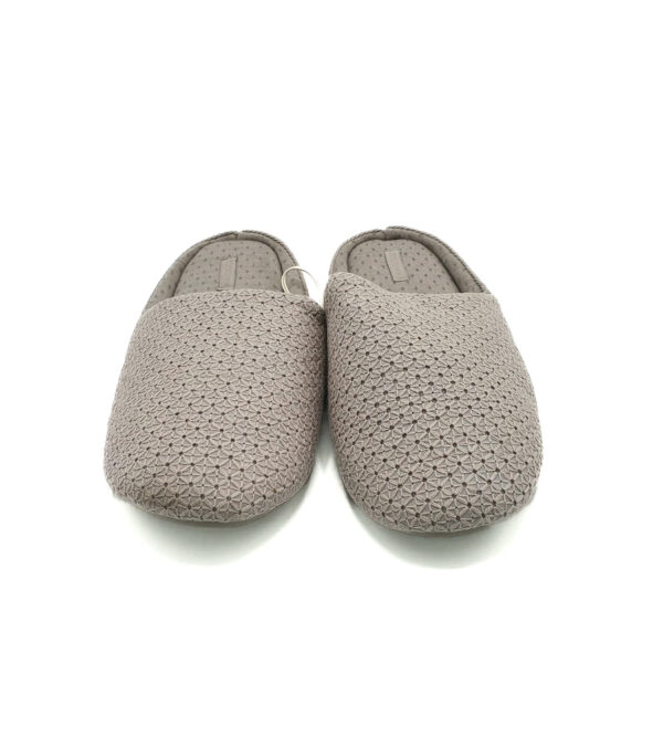Papuci de casa Oysho  material textil , gri - imagine 3