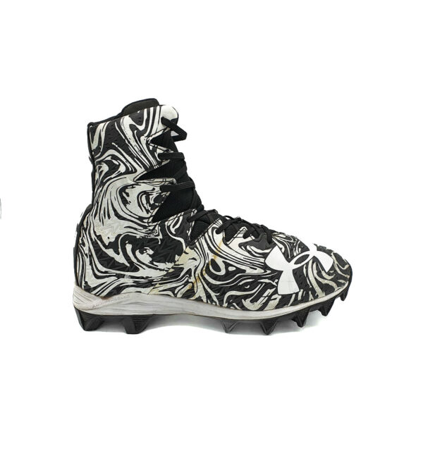 Adidasi barbati Under Armour 45  imitatie de piele , alb negru - imagine 1