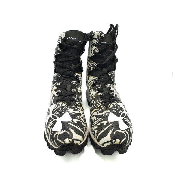 Adidasi barbati Under Armour 45  imitatie de piele , alb negru - imagine 3