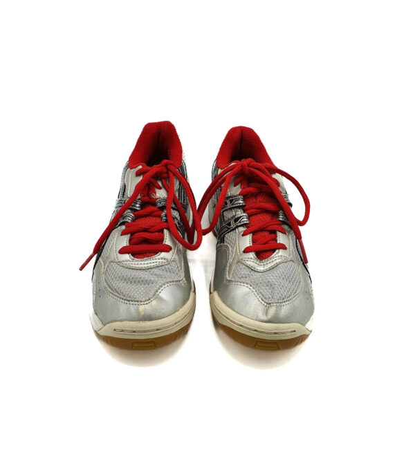 Adidasi dama Asics 36 imitatie de piele , material textil , gri negru - imagine 3
