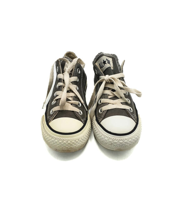 Tenisi dama Converse  37.5 material textil , gri - imagine 3