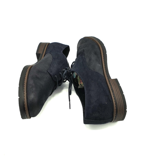 Pantofi barbati Graceland 41 imitatie de piele , negru albastru - imagine 4