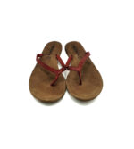 Slapi dama Tamaris 40 piele , imitatie de piele , rosu - imagine 3