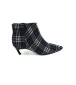 Botine dama Zara material textil , albastru alb rosu