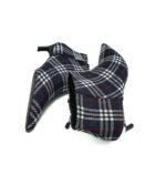 Botine dama Zara material textil , albastru alb rosu - imagine 4