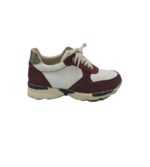 Adidasi dama Tj 38 piele , piele intoarsa , alb maro
