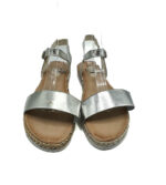 Sandale dama His 41 imitatie de piele , gri - imagine 3
