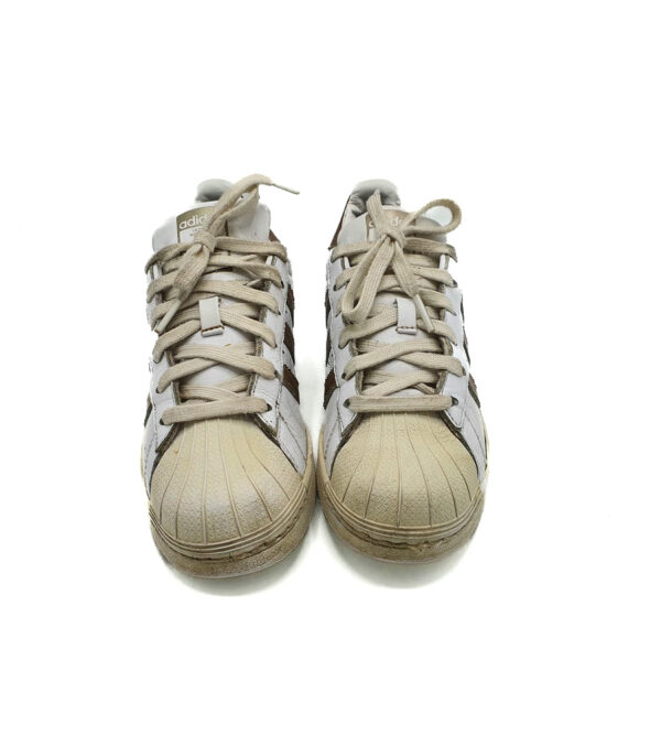 Adidasi dama Adidas 37 piele , alb maro - imagine 3