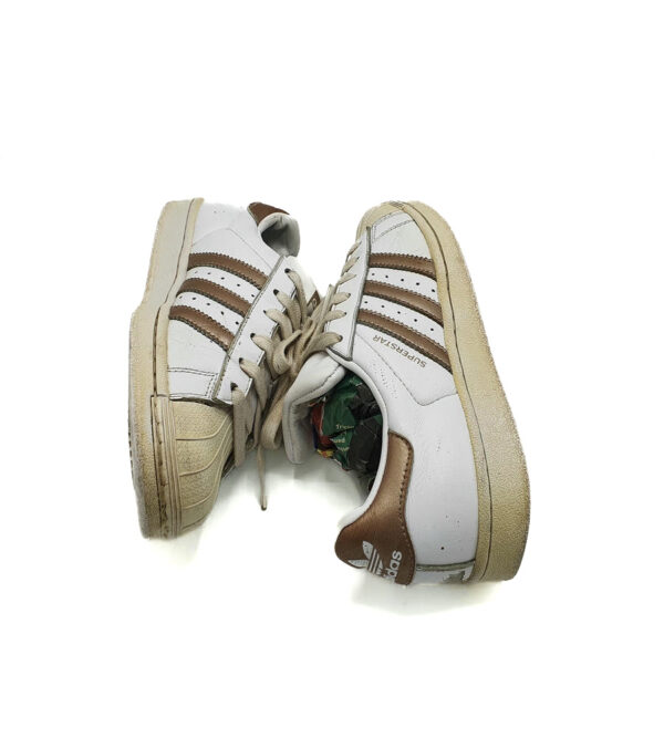 Adidasi dama Adidas 37 piele , alb maro - imagine 4