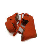 Sandale dama Zara 40 material textil , portocaliu - imagine 4
