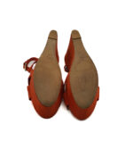 Sandale dama Zara 40 material textil , portocaliu - imagine 5