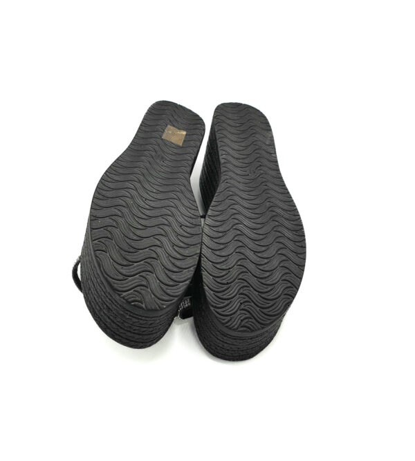 Saboti dama 41 imitatie de piele , negru gri - imagine 5