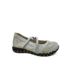 Balerini dama Bpc 35 material textil , imitatie de piele ,  alb