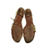 Sandale dama Zara 37 imitatie de piele , auriu - imagine 5