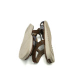 Sandale dama Bench 42 material textil , imitatie de piele , albastru alb - imagine 4